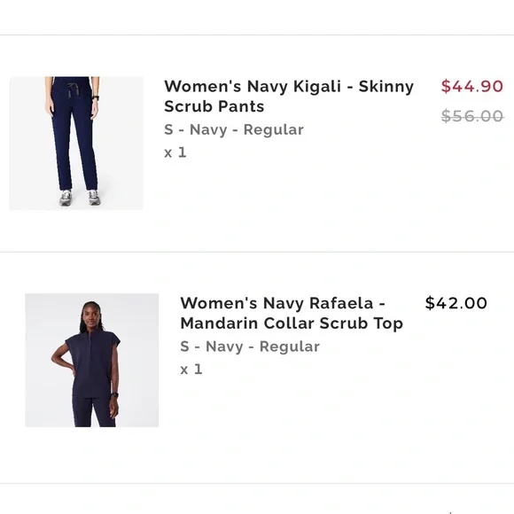 Women’s Figs Scrub Set - Size Small - Picture 5 of 5